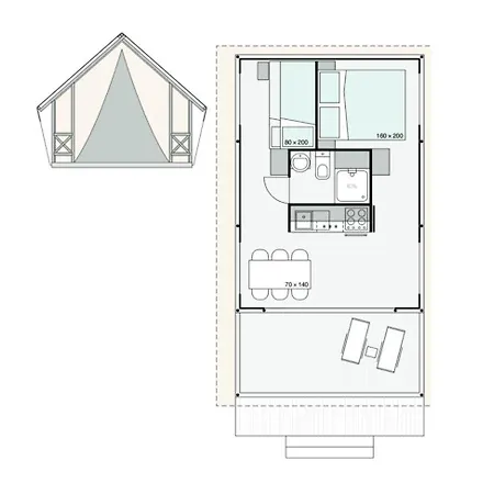 Park za odmor Camp Dole Zivogosce - Mobile Home And Glamping Tent 3*